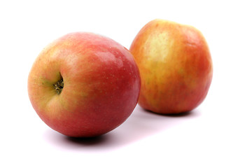 Image showing two red apples