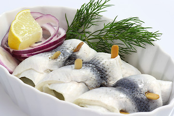 Image showing Rolled herring