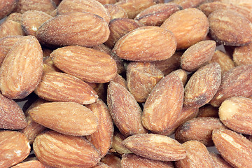 Image showing Salted almonds