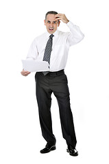 Image showing Confused businessman