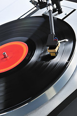 Image showing Record on turntable