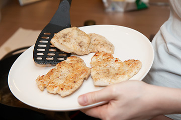 Image showing chicken cutlets