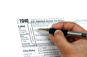 Image showing Tax filing