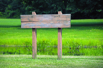 Image showing Wooden Sign