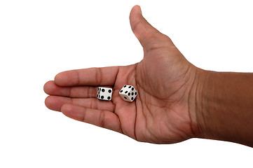 Image showing Dice in Hands