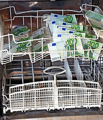 Image showing Washing money