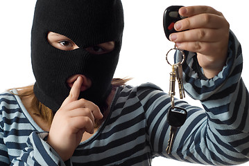 Image showing Child Stealing Car Keys