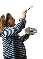 Image showing Child Painting