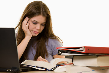 Image showing Frustrated college studen