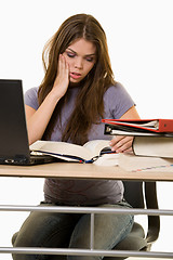 Image showing Frustrated college studen