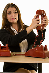 Image showing Calling on the phone