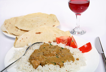 Image showing Chicken korma curry horizontal