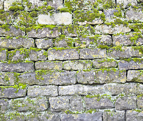 Image showing old stone wall