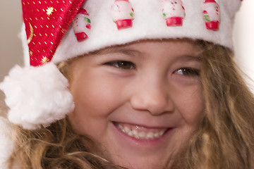 Image showing happy little Santa