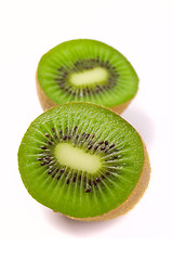 Image showing kiwi halves