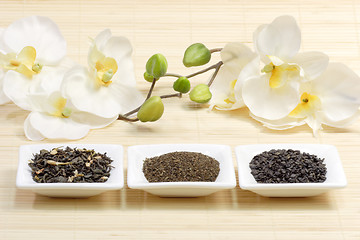 Image showing Sorts of green tea