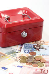 Image showing Lockbox and Money