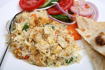 Image showing Chicken fried rice close-up