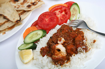 Image showing Chicken tikka masala meal