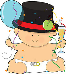 Image showing Happy New Year Baby