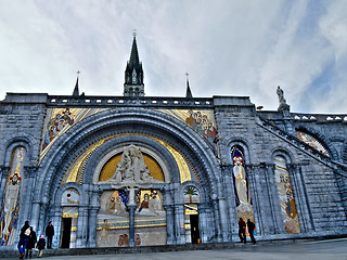 Image showing Lourdes Basilica