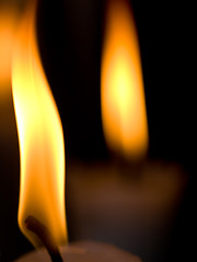 Image showing Candles burning