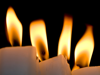Image showing Candles burning