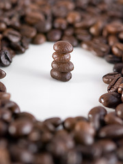 Image showing Coffee beans pile