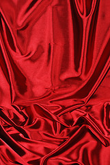 Image showing red satin background