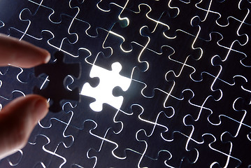 Image showing abstract puzzle background 