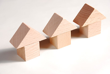 Image showing Wooden houses