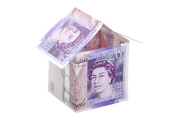 Image showing Money house white background