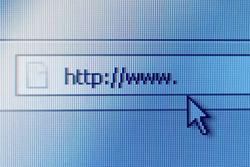 Image showing address bar on computer screen