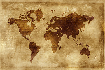 Image showing MAP OF THE WORLD