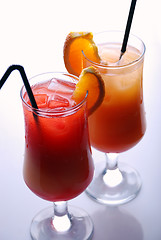 Image showing colorful cocktails 