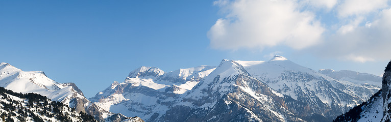 Image showing Pyrenees mountain range panorama