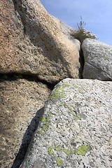 Image showing Slopes of naked rock