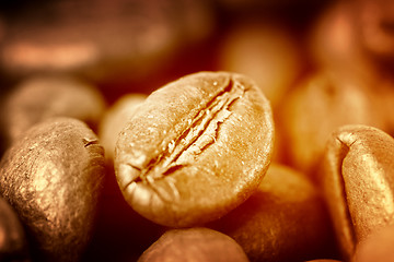 Image showing Fragrant fried coffee beans 