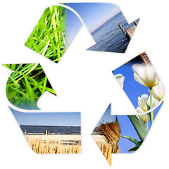 Image showing Recycle symbol .