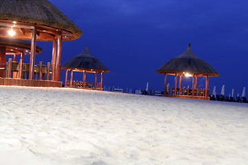 Image showing Restaurant on the beach