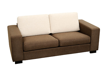 Image showing brown sofa, isolated