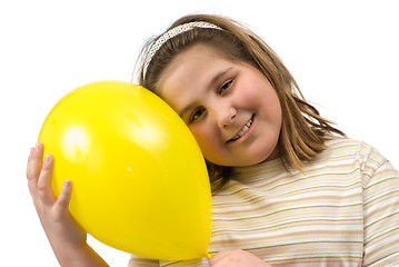 Image showing Girl With Balloon