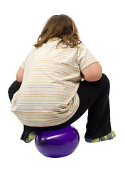 Image showing Child Sitting On Balloon