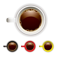 Image showing coffee cup top