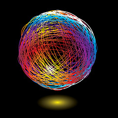 Image showing rainbow scribble