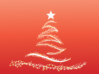 Image showing abstract vector Christmas tree background