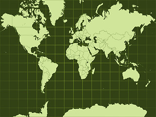 Image showing Detailed vector world map