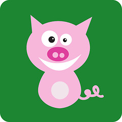 Image showing Illustration of Pig