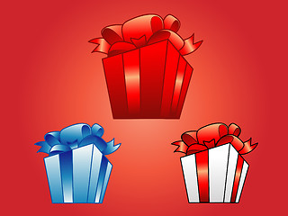 Image showing Giftboxes