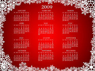 Image showing 2009 calendar 